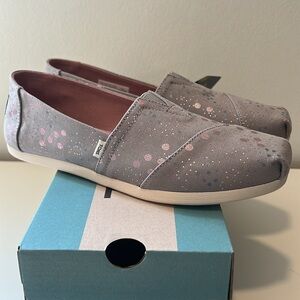 TOMS Alpargata Drizzle Grey Superbloom Dot